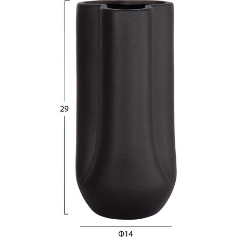 ΕΠΙΤΡΑΠΕΖΙΟ ΚΕΡΑΜΙΚΟ ΔΙΑΚΟΣΜΗΤΙΚΟ GLAΖΕ HM4612.02 ΜΑΥΡΟ ΜΑΤ Φ14x29Υεκ