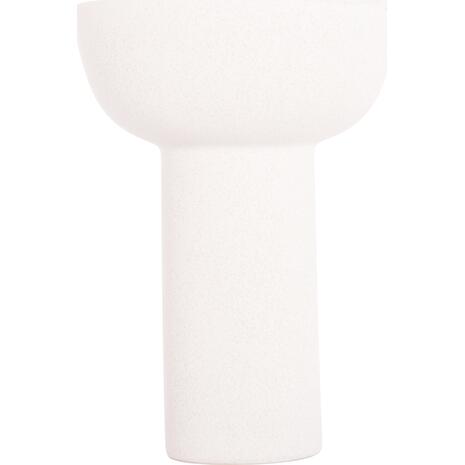 ΕΠΙΤΡΑΠΕΖΙΟ ΚΕΡΑΜΙΚΟ ΔΙΑΚΟΣΜΗΤΙΚΟ ELENDIL HM4602.01 ΥΠΟΛΕΥΚΟ ΚΡΥΣΤΑΛΛΙΚΟ Φ23x32Υ εκ.