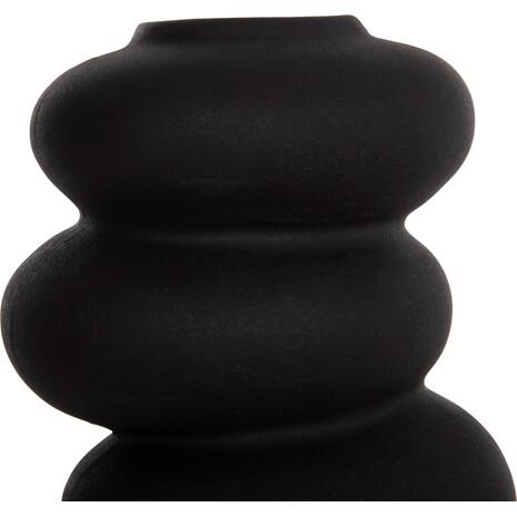 ΕΠΙΤΡΑΠΕΖΙΟ ΚΕΡΑΜΙΚΟ ΔΙΑΚΟΣΜΗΤΙΚΟ ROOK HM4628.02 ΜΑΥΡΟ ΜΑΤ Φ14x19Υεκ