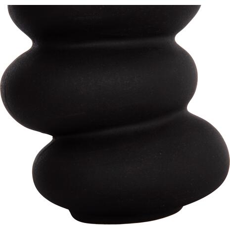 ΕΠΙΤΡΑΠΕΖΙΟ ΚΕΡΑΜΙΚΟ ΔΙΑΚΟΣΜΗΤΙΚΟ ROOK HM4628.02 ΜΑΥΡΟ ΜΑΤ Φ14x19Υεκ