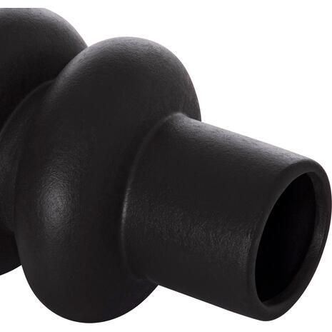 ΕΠΙΤΡΑΠΕΖΙΟ ΚΕΡΑΜΙΚΟ ΔΙΑΚΟΣΜΗΤΙΚΟ ROOK HM4627.02 ΜΑΥΡΟ ΜΑΤ Φ16x25,5Υεκ