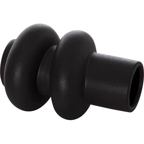 ΕΠΙΤΡΑΠΕΖΙΟ ΚΕΡΑΜΙΚΟ ΔΙΑΚΟΣΜΗΤΙΚΟ ROOK HM4627.02 ΜΑΥΡΟ ΜΑΤ Φ16x25,5Υεκ