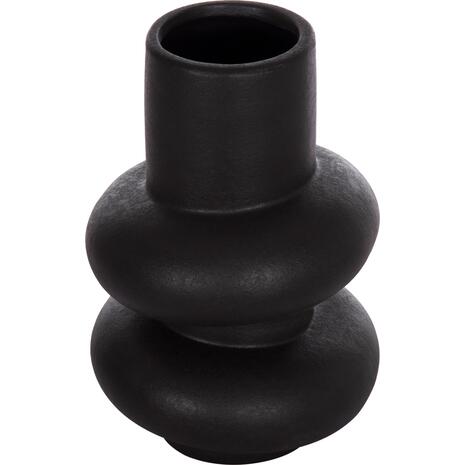 ΕΠΙΤΡΑΠΕΖΙΟ ΚΕΡΑΜΙΚΟ ΔΙΑΚΟΣΜΗΤΙΚΟ ROOK HM4627.02 ΜΑΥΡΟ ΜΑΤ Φ16x25,5Υεκ