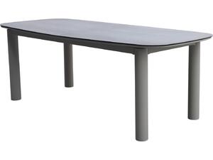 ΤΡΑΠΕΖΙ DOSUN HM6202.01 ΓΚΡΙ ΑΛΟΥΜΙΝΙΟ-3D PRINT ΓΥΑΛΙ-ΚΕΡΑΜΙΚΟ LOOK 220x100x75Υεκ