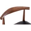 KΑΡΕΚΛΑ ΤΡΑΠΕΖΑΡΙΑΣ ALOR HM9947.03 RUBBERWOOD ΚΑΡΥΔΙ-ΜΑΥΡΟ PU 55x51x75Υεκ (σετ 2 τεμαχίων)