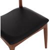 KΑΡΕΚΛΑ ΤΡΑΠΕΖΑΡΙΑΣ ALOR HM9947.03 RUBBERWOOD ΚΑΡΥΔΙ-ΜΑΥΡΟ PU 55x51x75Υεκ (σετ 2 τεμαχίων)