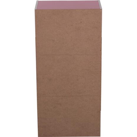 ΡΑΦΙΕΡΑ ΤΟΙΧΟΥ CUBICON HM9941.06 ΡΟΖ-ΛΕΥΚΗ ΜΕΛΑΜΙΝΗ 38,5x23,5x80Υεκ.