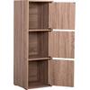 ΝΤΟΥΛΑΠΙ ΜΕ 3 ΑΠΟΘ. ΧΩΡΟΥΣ SORIANO HM9939.11 SONAMA OAK ΜΕΛΑΜΙΝΗ 40x39x119Υεκ.