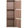 ΝΤΟΥΛΑΠΙ ΜΕ 3 ΑΠΟΘ. ΧΩΡΟΥΣ SORIANO HM9939.11 SONAMA OAK ΜΕΛΑΜΙΝΗ 40x39x119Υεκ.