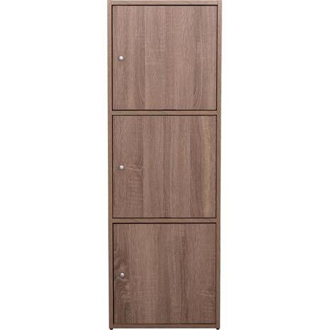 ΝΤΟΥΛΑΠΙ ΜΕ 3 ΑΠΟΘ. ΧΩΡΟΥΣ SORIANO HM9939.11 SONAMA OAK ΜΕΛΑΜΙΝΗ 40x39x119Υεκ.