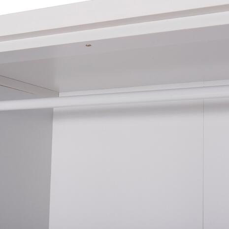 ΝΤΟΥΛΑΠΑ ΜΕ ΚΑΘΡΕΦΤΗ & ΣΥΡΤΑΡΙΑ JARRY HM2485.01 ΛΕΥΚΗ ΜΕΛΑΜΙΝΗ 119x48x183Υεκ
