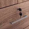 ΝΤΟΥΛΑΠΑ ΜΕ ΣΥΡΤΑΡΙΑ REINA HM2484.11 SONAMA OAK ΜΕΛΑΜΙΝΗ 80x48x183Υεκ.