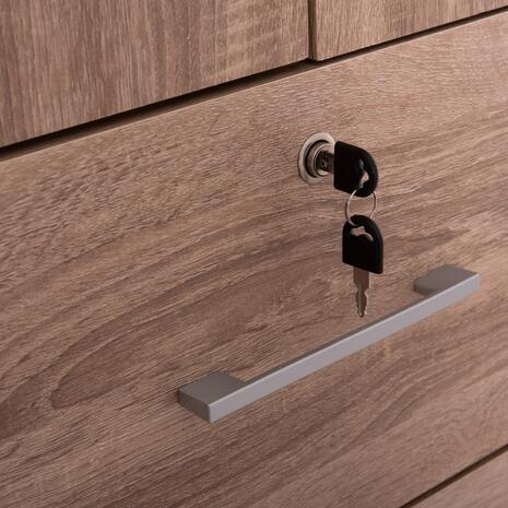 ΝΤΟΥΛΑΠΑ ΜΕ ΣΥΡΤΑΡΙΑ REINA HM2484.11 SONAMA OAK ΜΕΛΑΜΙΝΗ 80x48x183Υεκ.