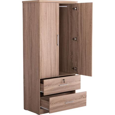 ΝΤΟΥΛΑΠΑ ΜΕ ΣΥΡΤΑΡΙΑ REINA HM2484.11 SONAMA OAK ΜΕΛΑΜΙΝΗ 80x48x183Υεκ.