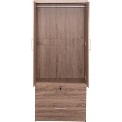 ΝΤΟΥΛΑΠΑ ΜΕ ΣΥΡΤΑΡΙΑ REINA HM2484.11 SONAMA OAK ΜΕΛΑΜΙΝΗ 80x48x183Υεκ.