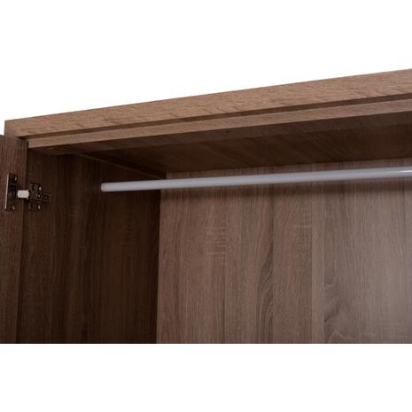 ΝΤΟΥΛΑΠΑ ΜΕ ΚΑΘΡΕΦΤΗ & ΣΥΡΤΑΡΙΑ JARRY HM2485.11 SONAMA OAK ΜΕΛΑΜΙΝΗ 119x48x183Υεκ