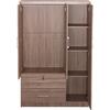 ΝΤΟΥΛΑΠΑ ΜΕ ΚΑΘΡΕΦΤΗ & ΣΥΡΤΑΡΙΑ JARRY HM2485.11 SONAMA OAK ΜΕΛΑΜΙΝΗ 119x48x183Υεκ
