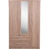 ΝΤΟΥΛΑΠΑ ΜΕ ΚΑΘΡΕΦΤΗ & ΣΥΡΤΑΡΙΑ JARRY HM2485.11 SONAMA OAK ΜΕΛΑΜΙΝΗ 119x48x183Υεκ