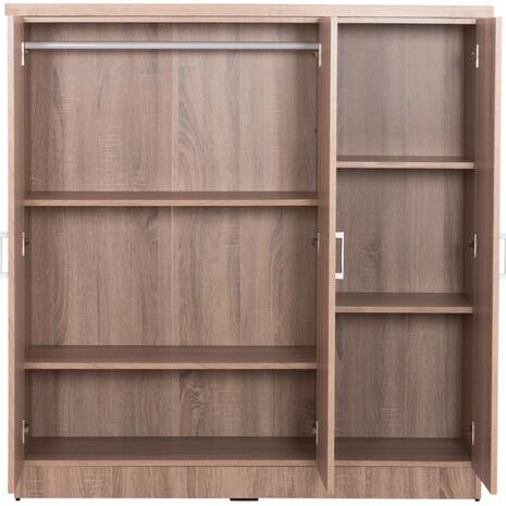 ΝΤΟΥΛΑΠΑ 3ΦΥΛΛΗ ΜΕ ΡΑΦΙΑ FUENTO HM2482.01 SONAMA OAK ΜΕΛΑΜΙΝΗ 120-116x40x123,5Υεκ.