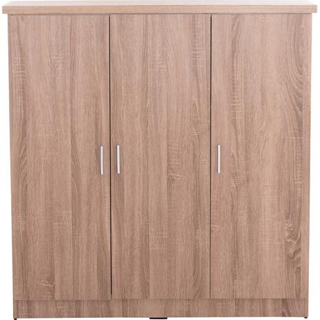 ΝΤΟΥΛΑΠΑ 3ΦΥΛΛΗ ΜΕ ΡΑΦΙΑ FUENTO HM2482.01 SONAMA OAK ΜΕΛΑΜΙΝΗ 120-116x40x123,5Υεκ.