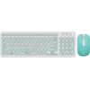 Σετ πληκτρολόγιο/ποντίκι ασύρματο Alcatroz Jellybean 2.4G White Mint