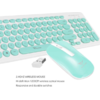 Σετ πληκτρολόγιο/ποντίκι ασύρματο Alcatroz Jellybean 2.4G White Mint