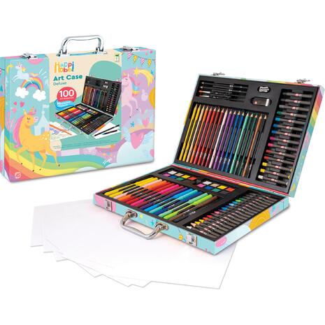 Κασετίνα Ζωγραφικής Deluxe Μονόκερος Με 100 Αξεσουάρ