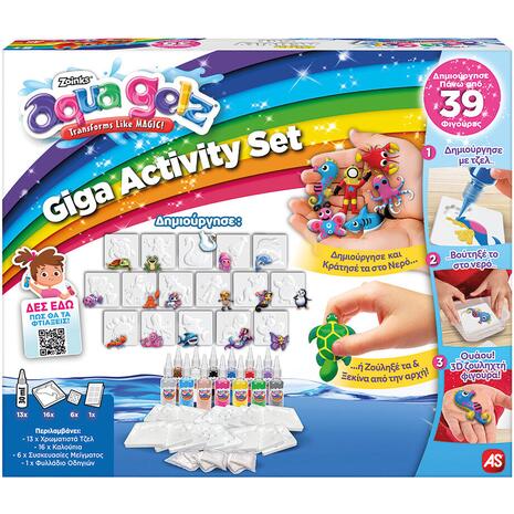 Εργαστήριο Ζουληχτές Φιγούρες Aqua Gelz Aqua Colossal Giga Activity Set