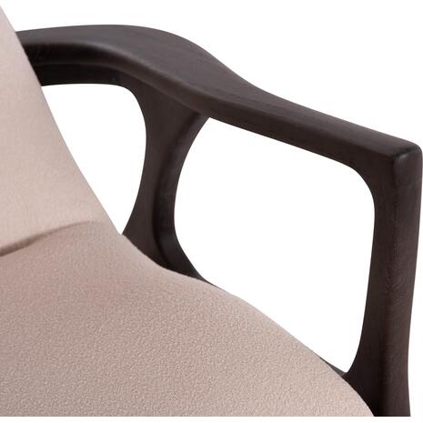 ΠΟΛΥΘΡΟΝΑ LOUNGE ARYA SM9969 ΞΥΛΟ TEAK ΣΕ ΜΑΥΡΟ-ΕΚΡΟΥ ΜΠΟΥΚΛΕ ΥΦΑΣΜΑ 92x80x86Υεκ.