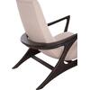 ΠΟΛΥΘΡΟΝΑ LOUNGE ARYA SM9969 ΞΥΛΟ TEAK ΣΕ ΜΑΥΡΟ-ΕΚΡΟΥ ΜΠΟΥΚΛΕ ΥΦΑΣΜΑ 92x80x86Υεκ.