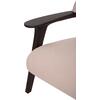 ΠΟΛΥΘΡΟΝΑ LOUNGE TRIAD SM9968 ΞΥΛΟ TEAK ΣΕ ΜΑΥΡΟ-ΕΚΡΟΥ ΥΦΑΣΜΑ 77x75,5x67Υεκ.