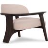 ΠΟΛΥΘΡΟΝΑ LOUNGE TRIAD SM9968 ΞΥΛΟ TEAK ΣΕ ΜΑΥΡΟ-ΕΚΡΟΥ ΥΦΑΣΜΑ 77x75,5x67Υεκ.