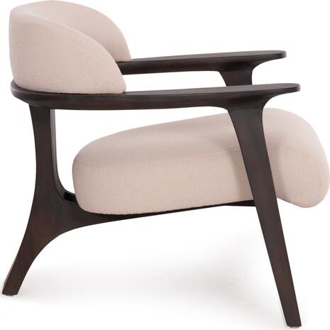 ΠΟΛΥΘΡΟΝΑ LOUNGE TRIAD SM9968 ΞΥΛΟ TEAK ΣΕ ΜΑΥΡΟ-ΕΚΡΟΥ ΥΦΑΣΜΑ 77x75,5x67Υεκ.