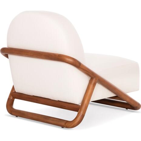 ΠΟΛΥΘΡΟΝΑ LOUNGE RAMROD SM9967 ΞΥΛΟ TEAK ΦΥΣΙΚΟ-ΕΚΡΟΥ ΜΠΟΥΚΛΕ 76x84x51-77,5Υεκ.