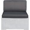 CONCRETE Set Μαξιλάρια Καρέκλας, Γκρι Ύφασμα Water Repellent - 2 Tεμάχια (Ε6200,Μ1)
