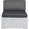 CONCRETE Set Μαξιλάρια Καρέκλας, Γκρι Ύφασμα Water Repellent - 2 Tεμάχια (Ε6200,Μ1)