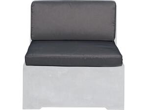 CONCRETE Set Μαξιλάρια Καρέκλας, Γκρι Ύφασμα Water Repellent - 2 Tεμάχια (Ε6200,Μ1)
