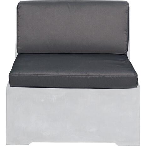 CONCRETE Set Μαξιλάρια Καρέκλας, Γκρι Ύφασμα Water Repellent - 2 Tεμάχια (Ε6200,Μ1)