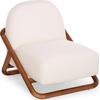 ΠΟΛΥΘΡΟΝΑ LOUNGE RAMROD SM9967 ΞΥΛΟ TEAK ΦΥΣΙΚΟ-ΕΚΡΟΥ ΜΠΟΥΚΛΕ 76x84x51-77,5Υεκ.