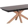 ΤΡΑΠΕΖΙ ΤΡΑΠΕΖΑΡΙΑΣ HORIZON SM18091.02 ΚΕΡΑΜΙΚΟ TOP-ΠΟΔΙΑ ΣΗΜΥΔΑ ΜΕ ΦΡΑΞΙΝΟ 180x90εκ
