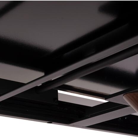 ΤΡΑΠΕΖΙ ΕΠΕΚΤΕΙΝΟΜΕΝΟ HORIZON SM18091.01 ΜΑΥΡΟ ΚΕΡΑΜΙΚΟ TOP-ΒΑΣΗ ΣΗΜΥΔΑ 180(+40+40)x90x76Υ