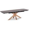 ΤΡΑΠΕΖΙ ΤΡΑΠΕΖΑΡΙΑΣ HORIZON SM18091.02 ΚΕΡΑΜΙΚΟ TOP-ΠΟΔΙΑ ΣΗΜΥΔΑ ΜΕ ΦΡΑΞΙΝΟ 180x90εκ