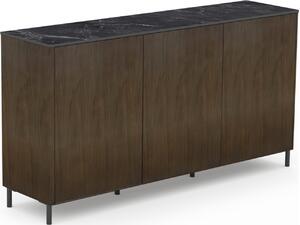 ΜΠΟΥΦΕΣ HORIZON SM18092 ΚΕΡΑΜΙΚΟ TOP-ΚΑΠΛΑΜΑΣ ΚΑΡΥΔΙΑΣ-ΜΕΤΑΛΛΙΚΑ ΠΟΔΙΑ 160x40x85Υεκ.