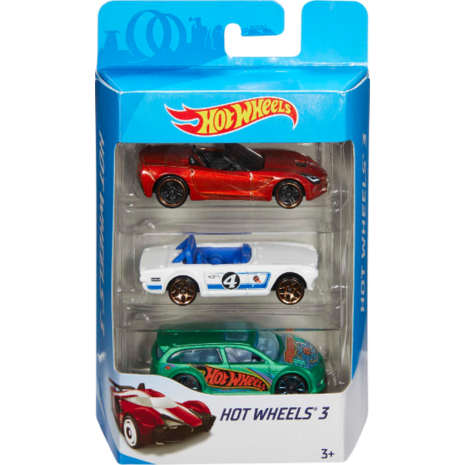 Αυτοκινητάκια Hot Wheels Σετ των 3 τεμαχίων (διάφορα σχέδια)