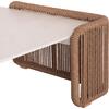 ΤΡΑΠΕΖΑΚΙ ΑΛΟΥΜΙΝΙΟΥ ΣΕΙΡΑ DESTINY SM6171 ΣΧΟΙΝΙ-SINTERED STONE TOP 88x88x39,5Υεκ.