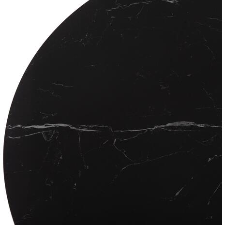 ΤΡΑΠΕΖΙ ΤΡΑΠΕΖΑΡΙΑΣ ΣΤΡΟΓΓΥΛΟ MEMNON SM18099 ΚΕΡΑΜΙΚΟ-ΜΕΤΑΛΛΟ ΣΕ ΜΑΥΡΟ Φ120x76Υεκ