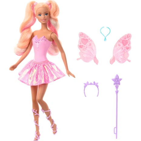 Κούκλα Barbie Νεράιδα Μαγική Μεταμόρφωση 3+