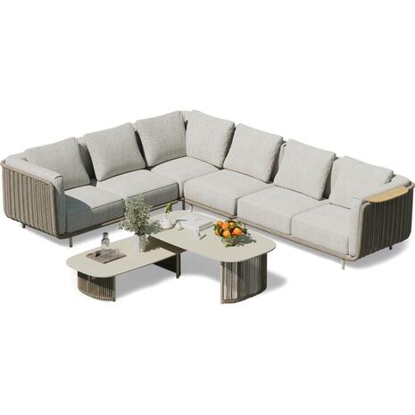 ΣΕΤ ΣΑΛΟΝΙ ΕΞ.ΧΩΡΟΥ 6TMX ΣΕΙΡΑ NEXUS SM6178 ΑΛΟΥΜΙΝΙΟ-TWIST RATTAN-ΤΕΑΚ-SINTERED STONE
