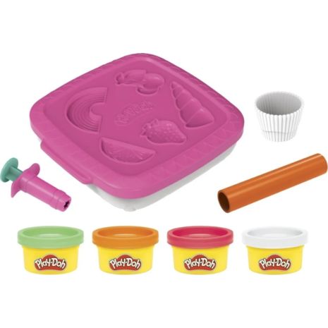 Πλαστελίνη Hasbro Play-Doh - Παιχνίδι Create and Go Cupcakes 3+