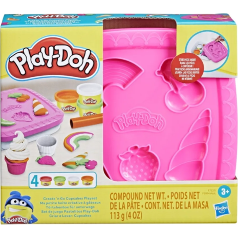 Πλαστελίνη Hasbro Play-Doh - Παιχνίδι Create and Go Cupcakes 3+